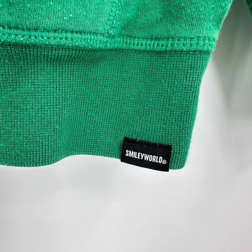 Gap x Smiley World Sweatshirt Kids Small Green‎ Hoodie Streetwear Indie Lounge